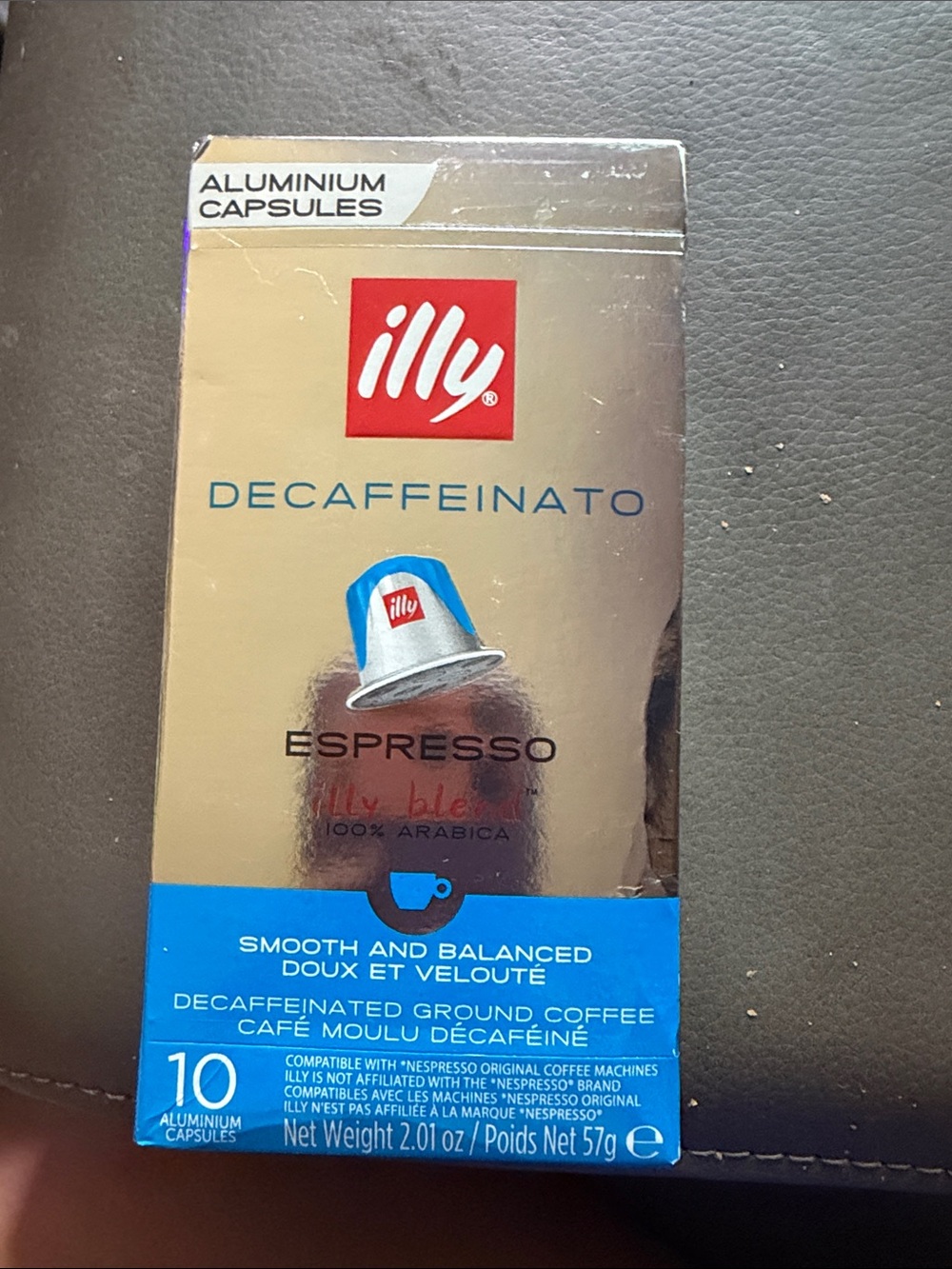 illy Decaffeinato Espresso Aluminium Capsules - Blue & Silver